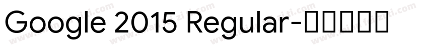 Google 2015 Regular字体转换
